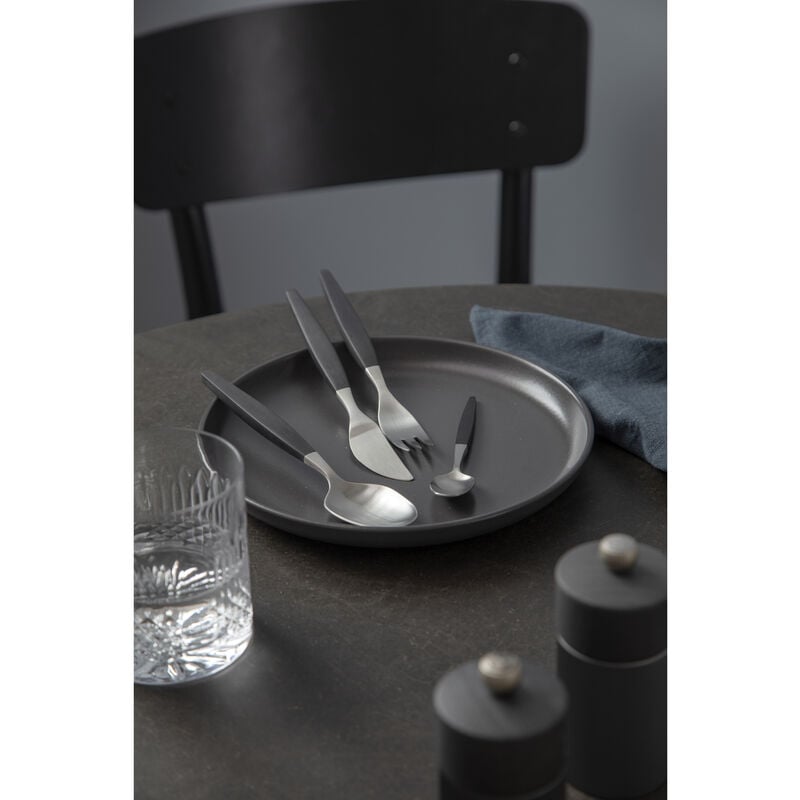 Gense Bestiksæt 12 dele sort/mat stål, Focus de Luxe